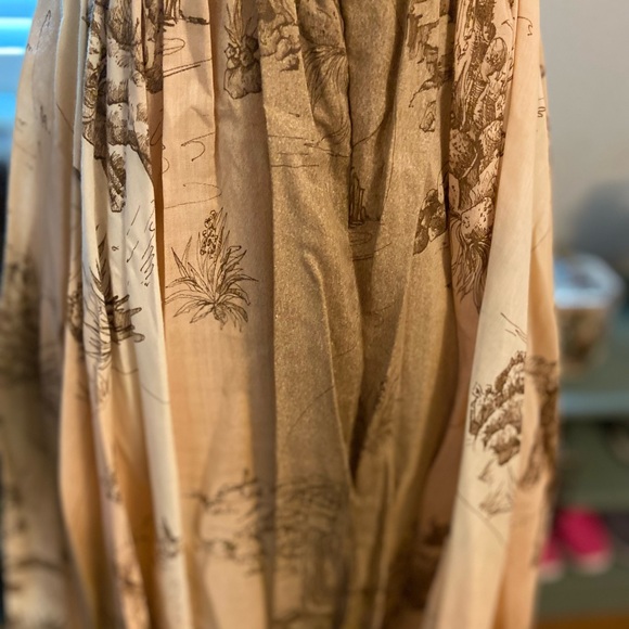 Vintage sleeveless maxi dress with smocked bodice and full skirt - Picture 4 of 9